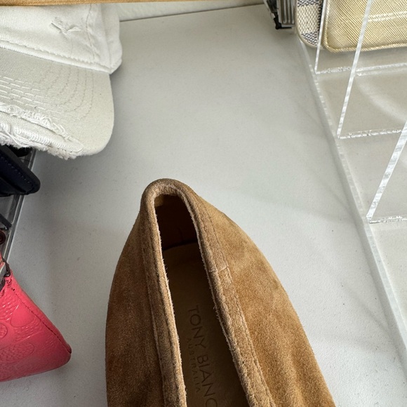 Tony Bianco Brown Suede Women's Flats - Picture 5 of 7